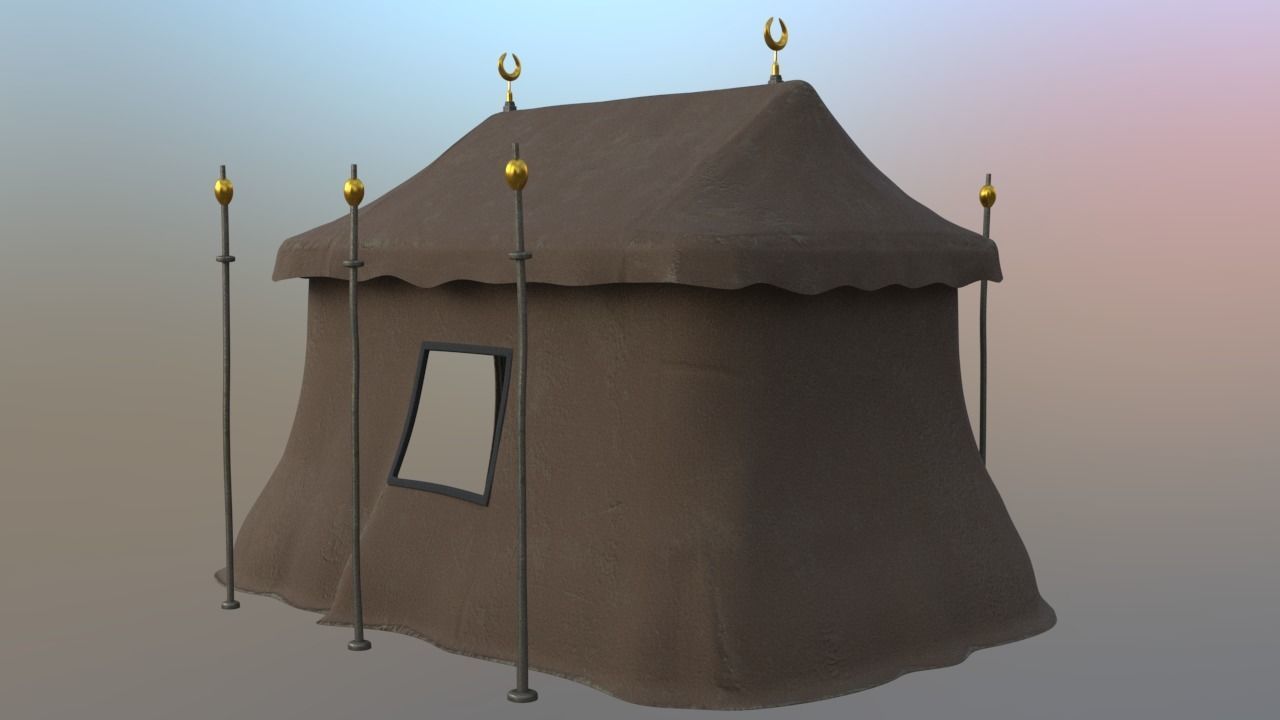 Tent v01 3D model_2