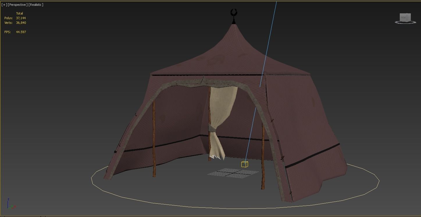 Tent v03 3D model_3