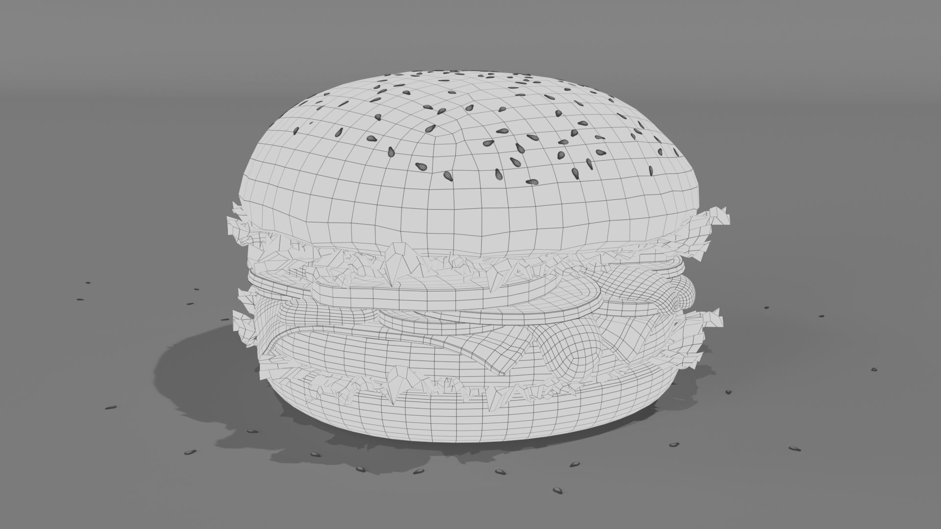 Burgers hamburger 3D model_9