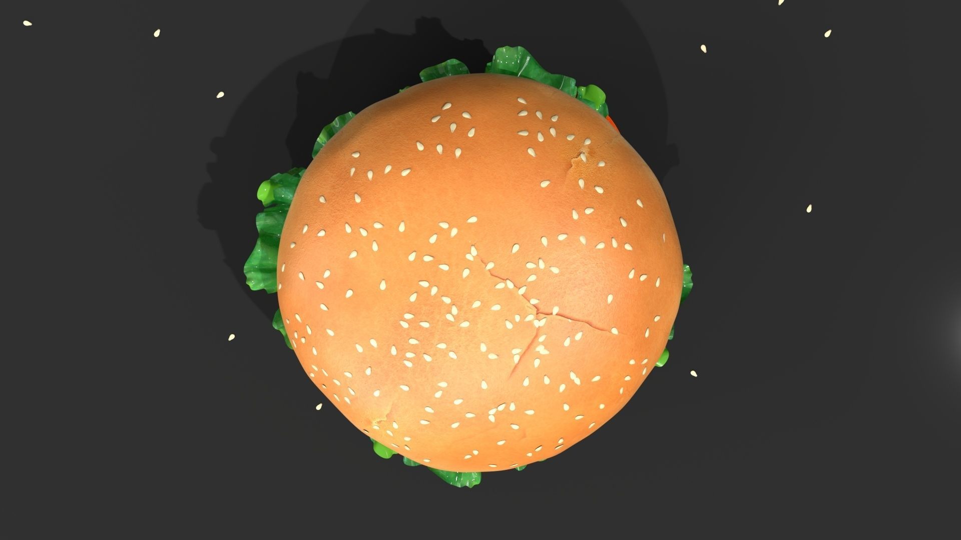 Burgers hamburger 3D model_4