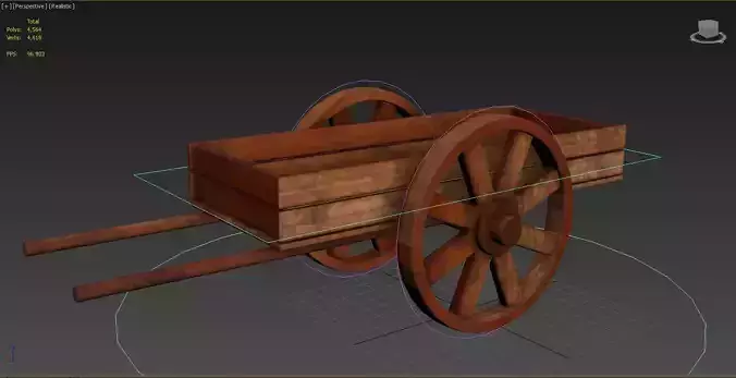tumbrel 2 old wooden cart