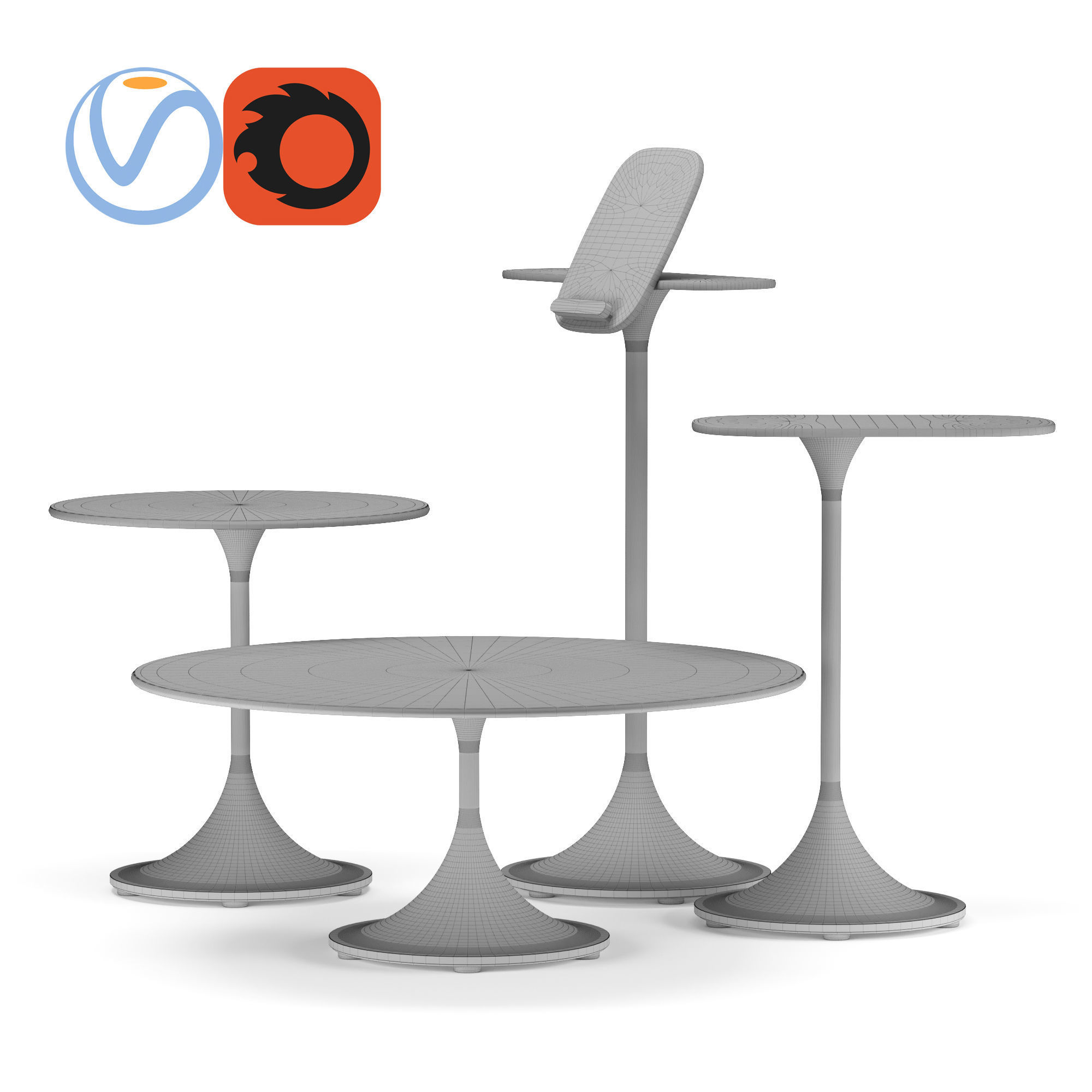 Cumberland Isla Table 3D model_1