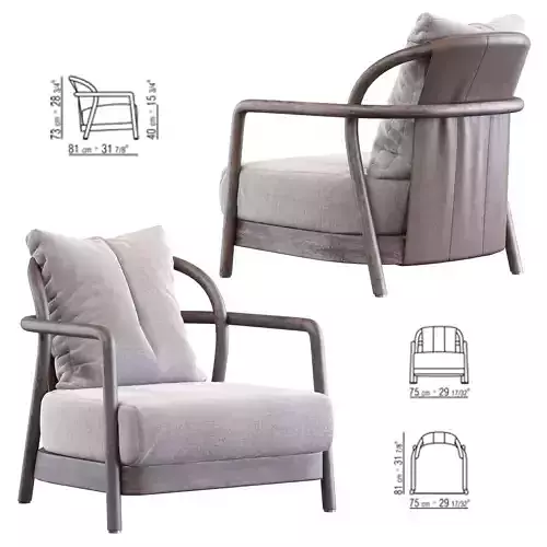 Alison Flexform Armchair 3D model