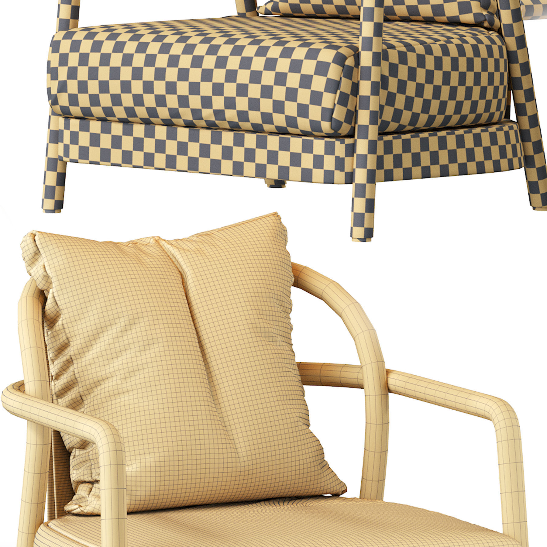 Alison Flexform Armchair 3D model_10