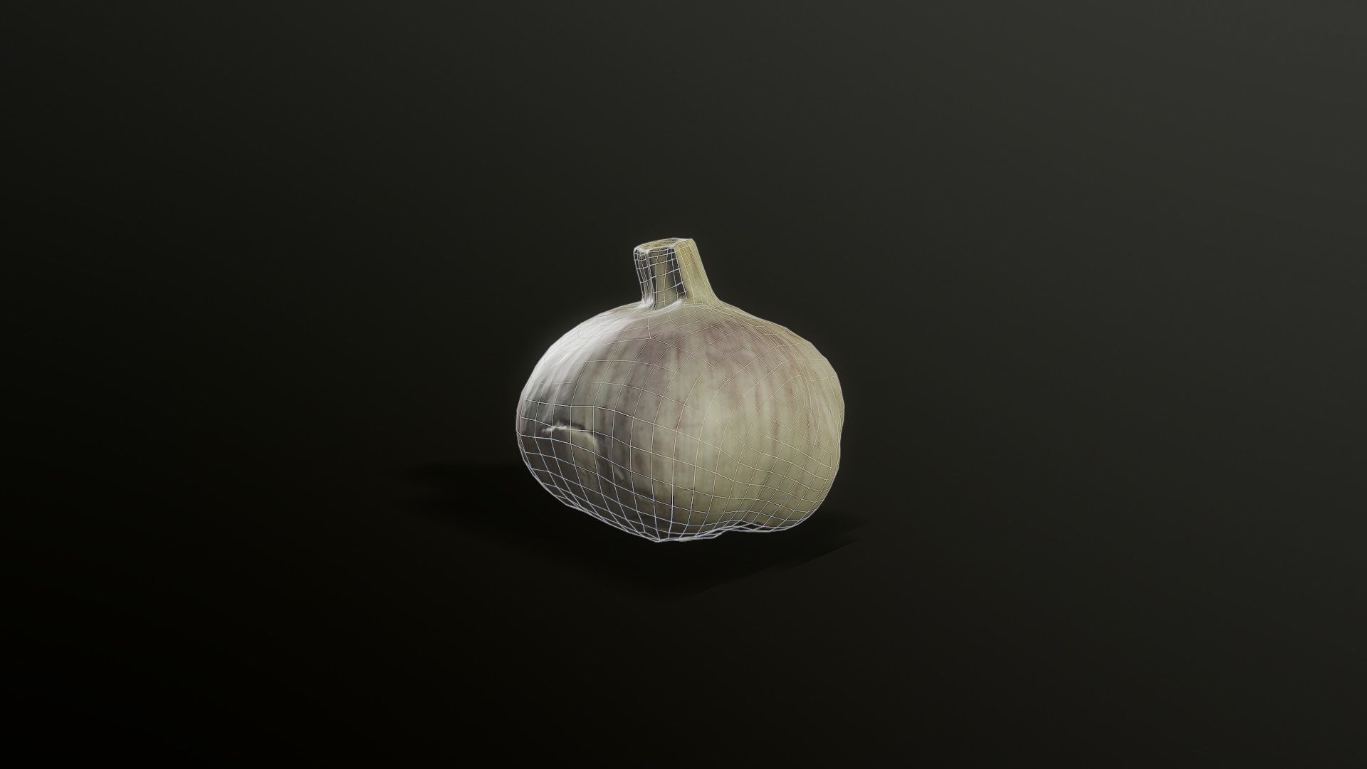 3D Scan Garlic Low-poly 3D model_1