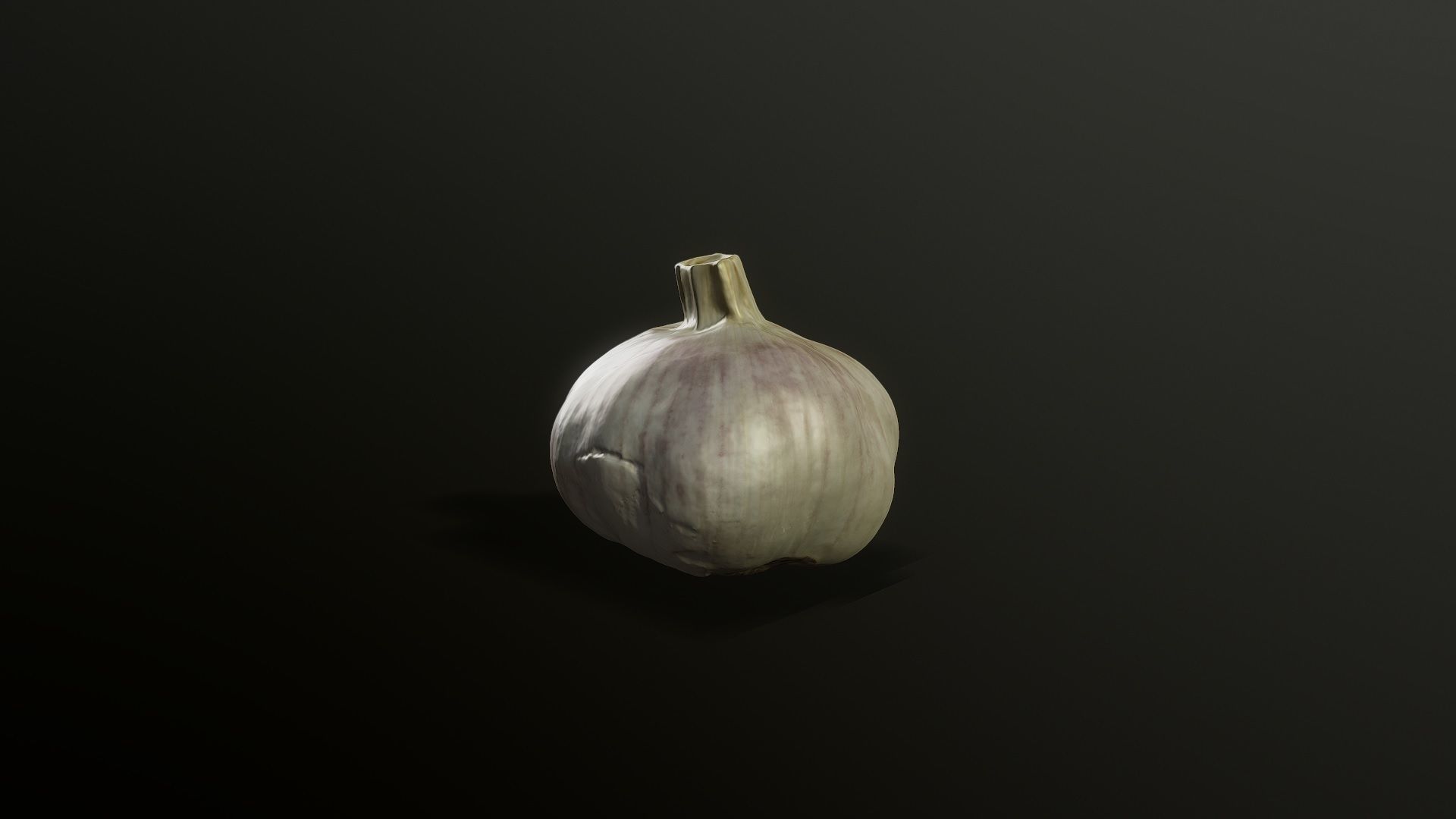 3D Scan Garlic Low-poly 3D model_2