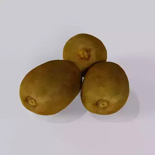 Kiwi 3D model fruit Low-poly 3D model