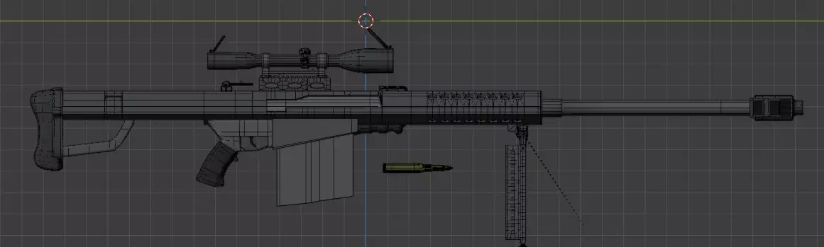Barret Weapon Free 3D model