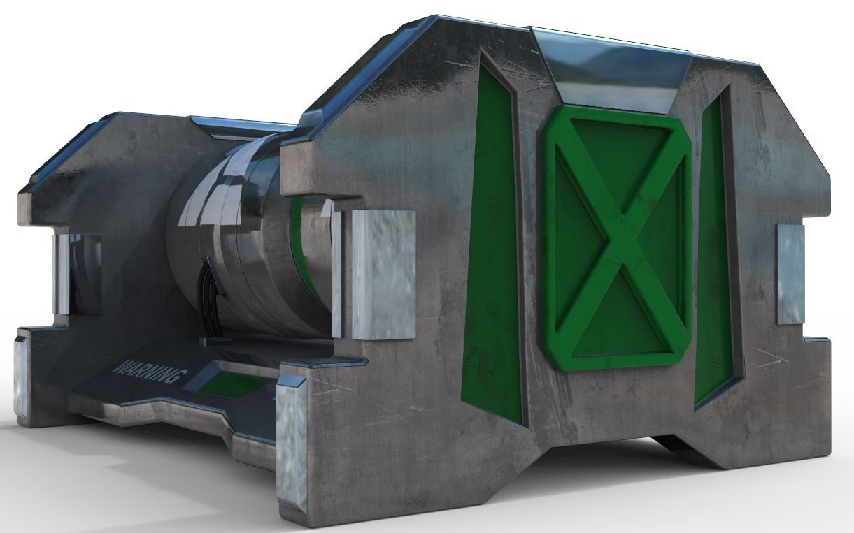 Sci-Fi Generator V2 Free low-poly 3D model_5