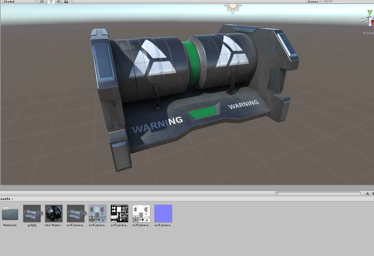 Sci-Fi Generator V2 Free low-poly 3D model_7