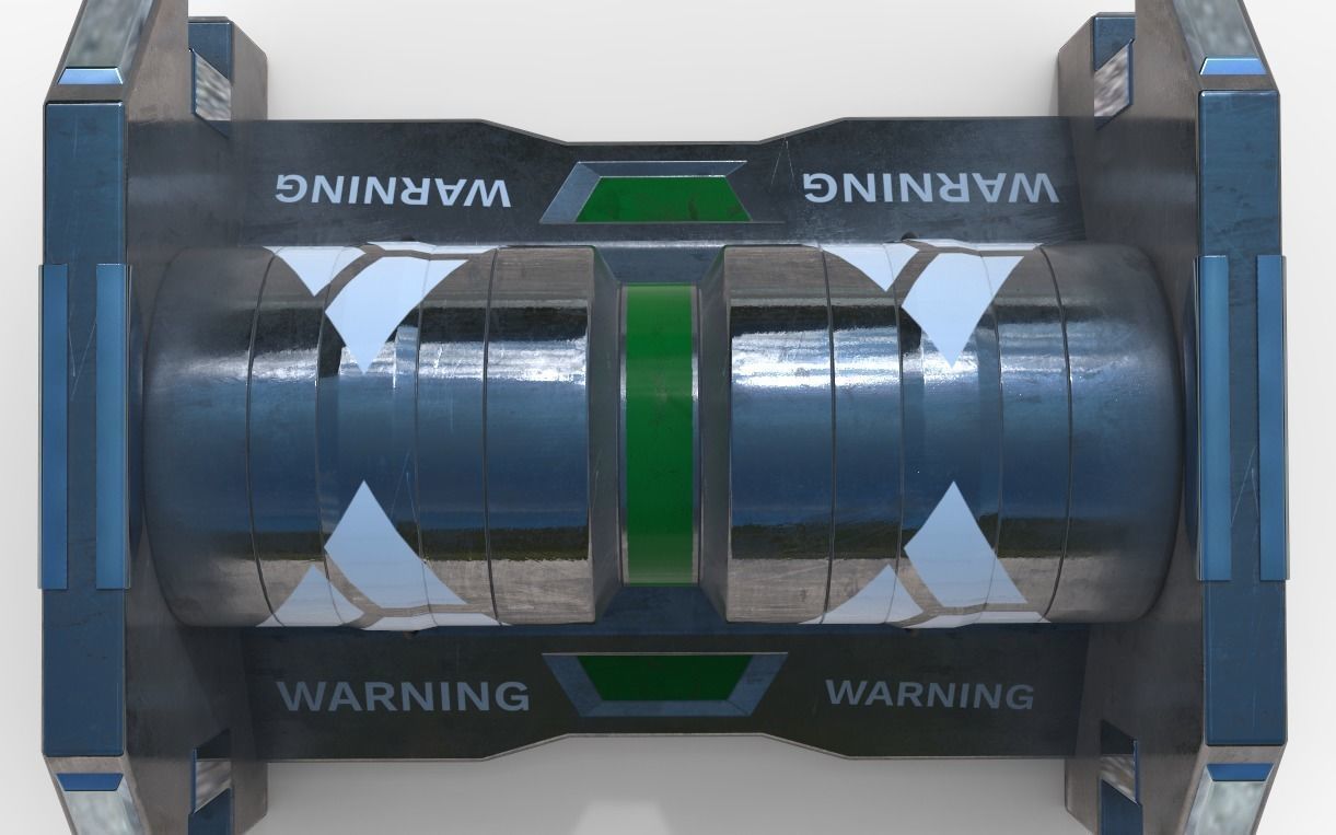 Sci-Fi Generator V2 Free low-poly 3D model_4