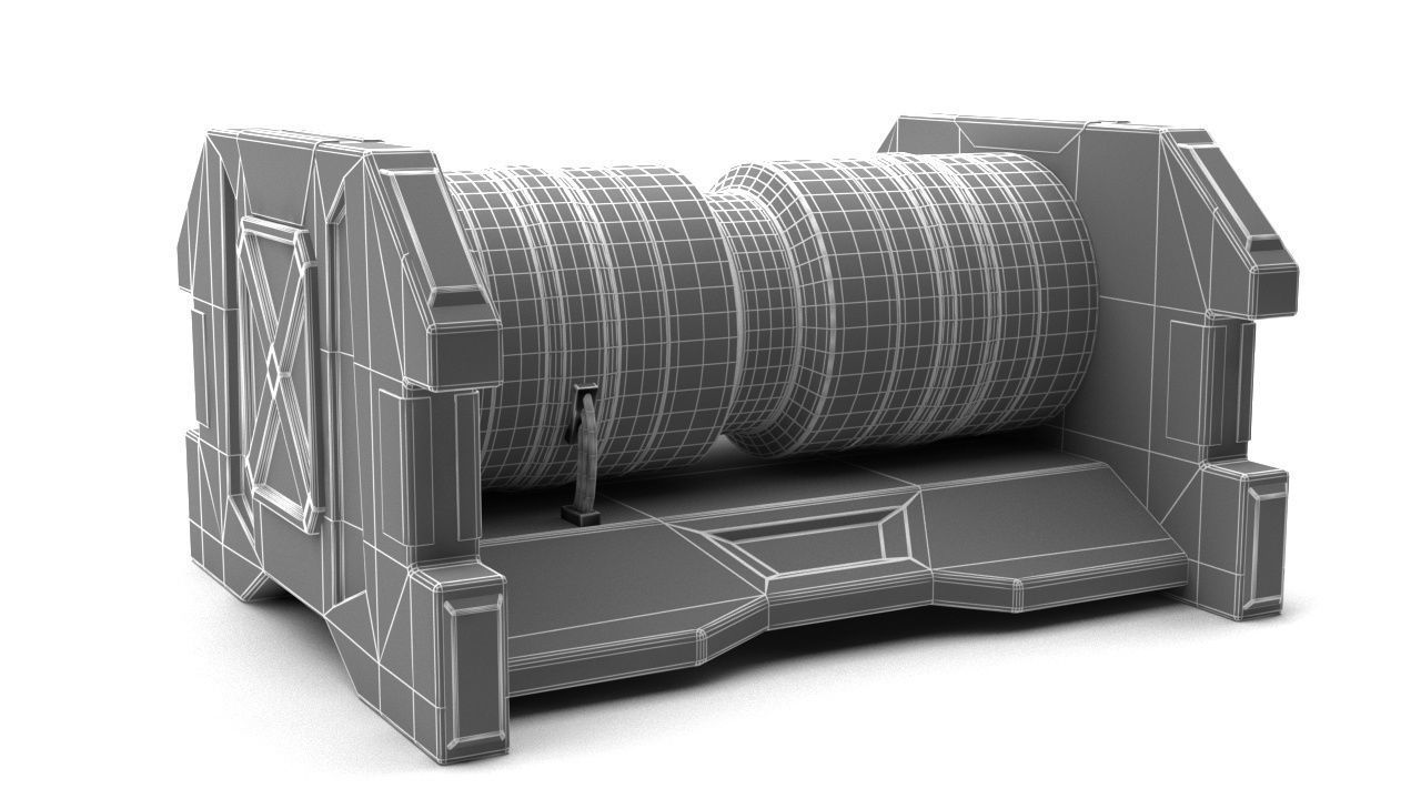 Sci-Fi Generator V2 Free low-poly 3D model_8