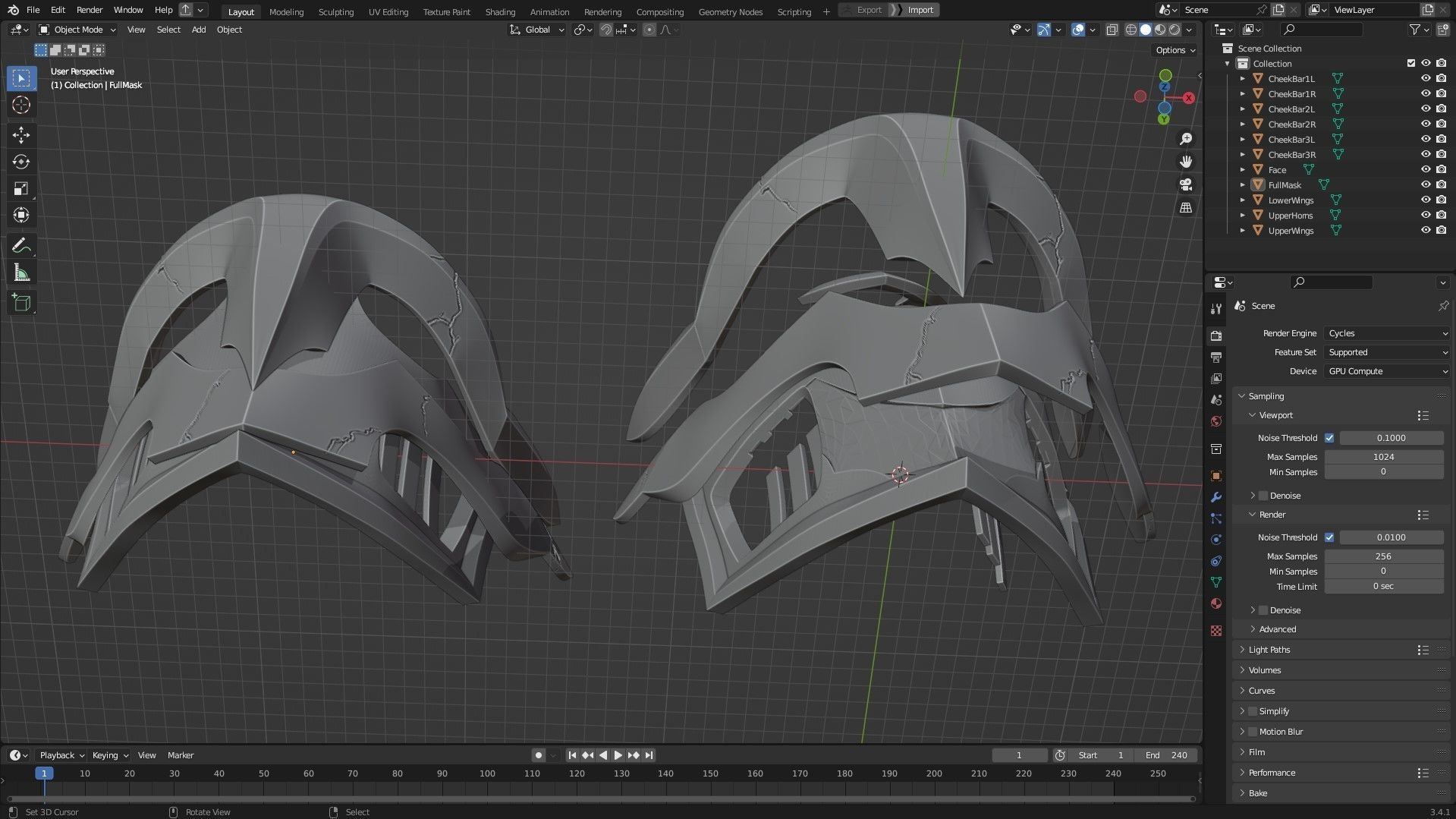 Arcane Ekko Firelight Mask for Cosplay 3D print model_14