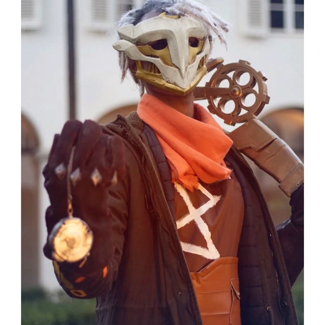 Arcane Ekko Firelight Mask for Cosplay 3D print model_26