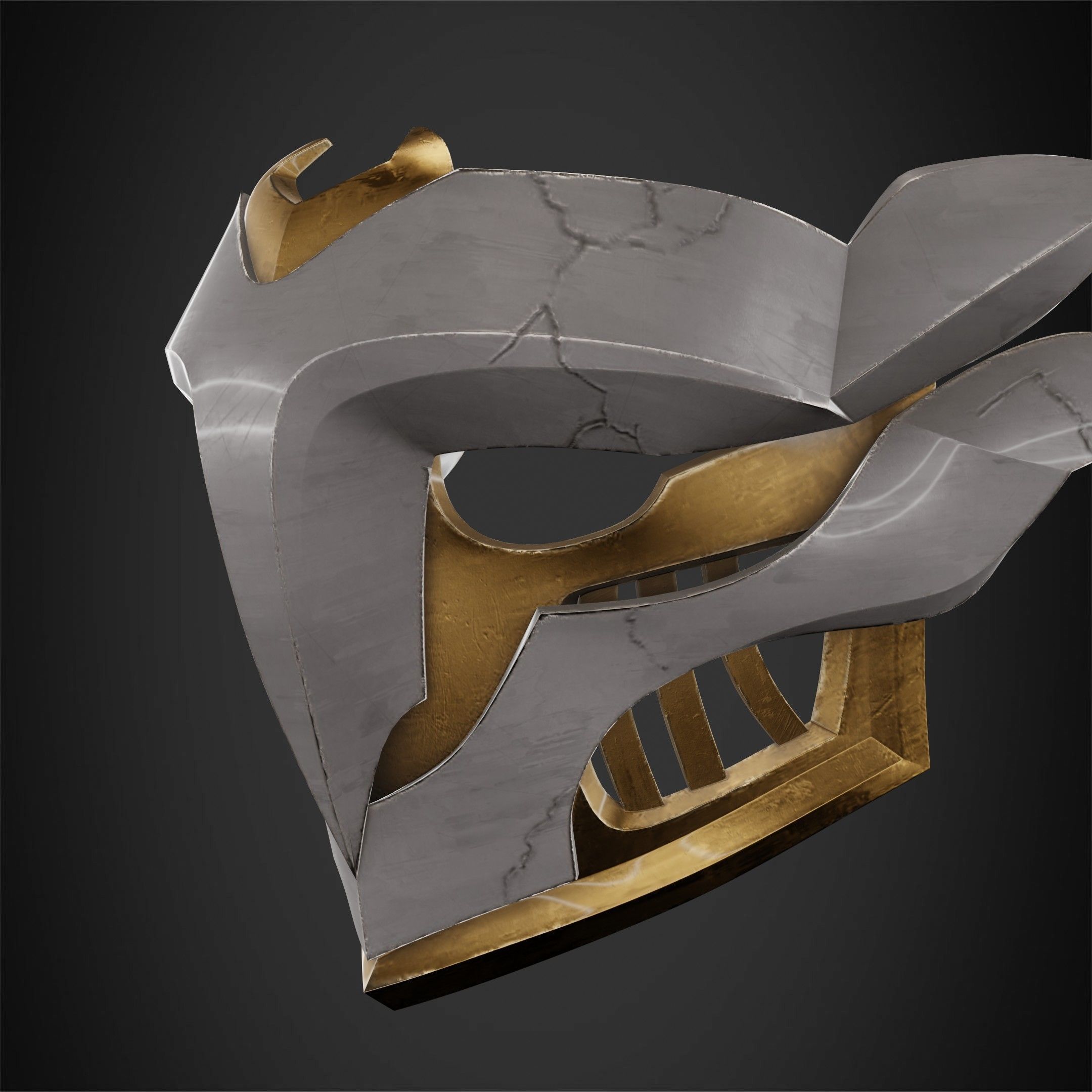 Arcane Ekko Firelight Mask for Cosplay 3D print model_4