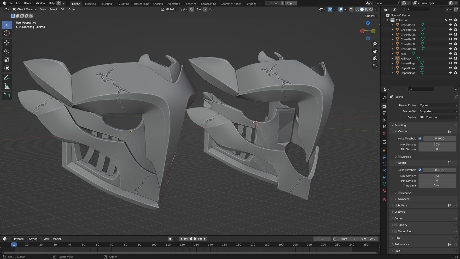 Arcane Ekko Firelight Mask for Cosplay 3D print model_11