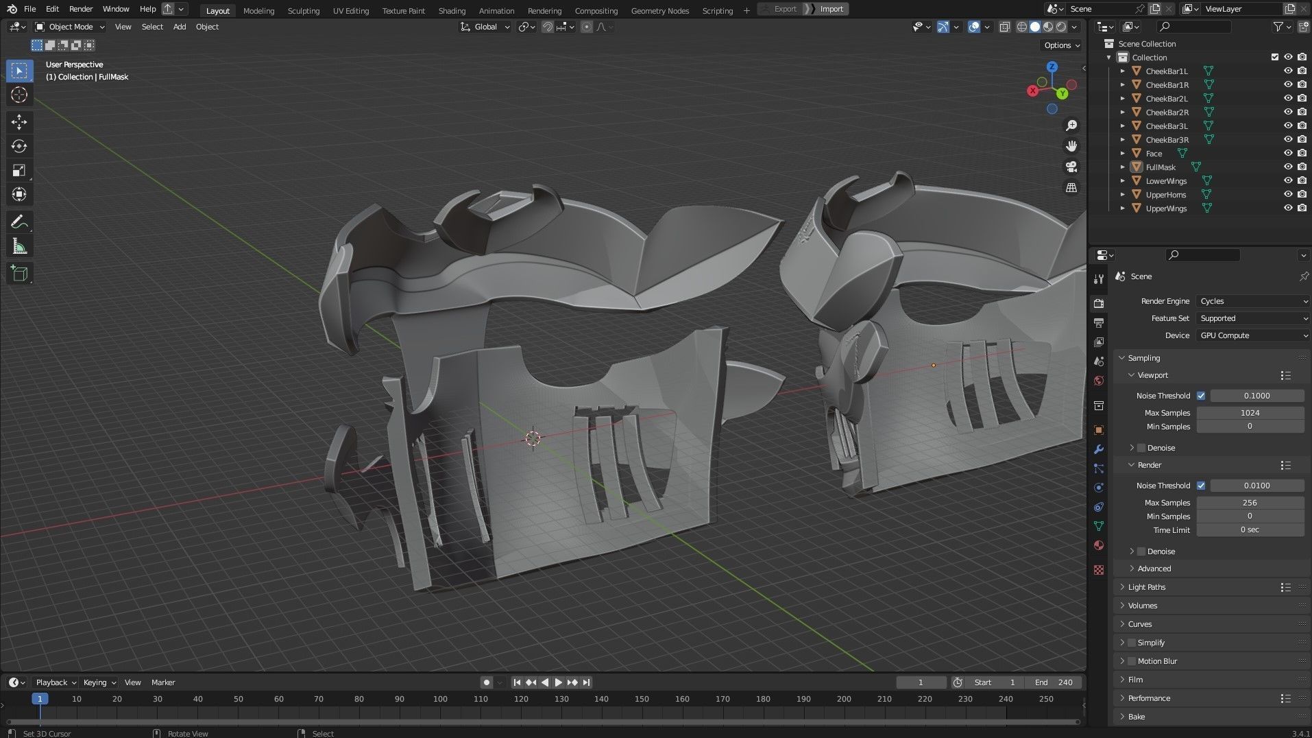 Arcane Ekko Firelight Mask for Cosplay 3D print model_13