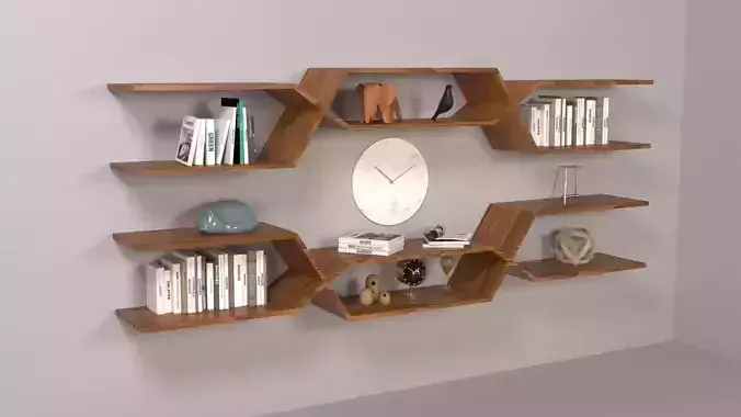 bookcase hexa shelving unit