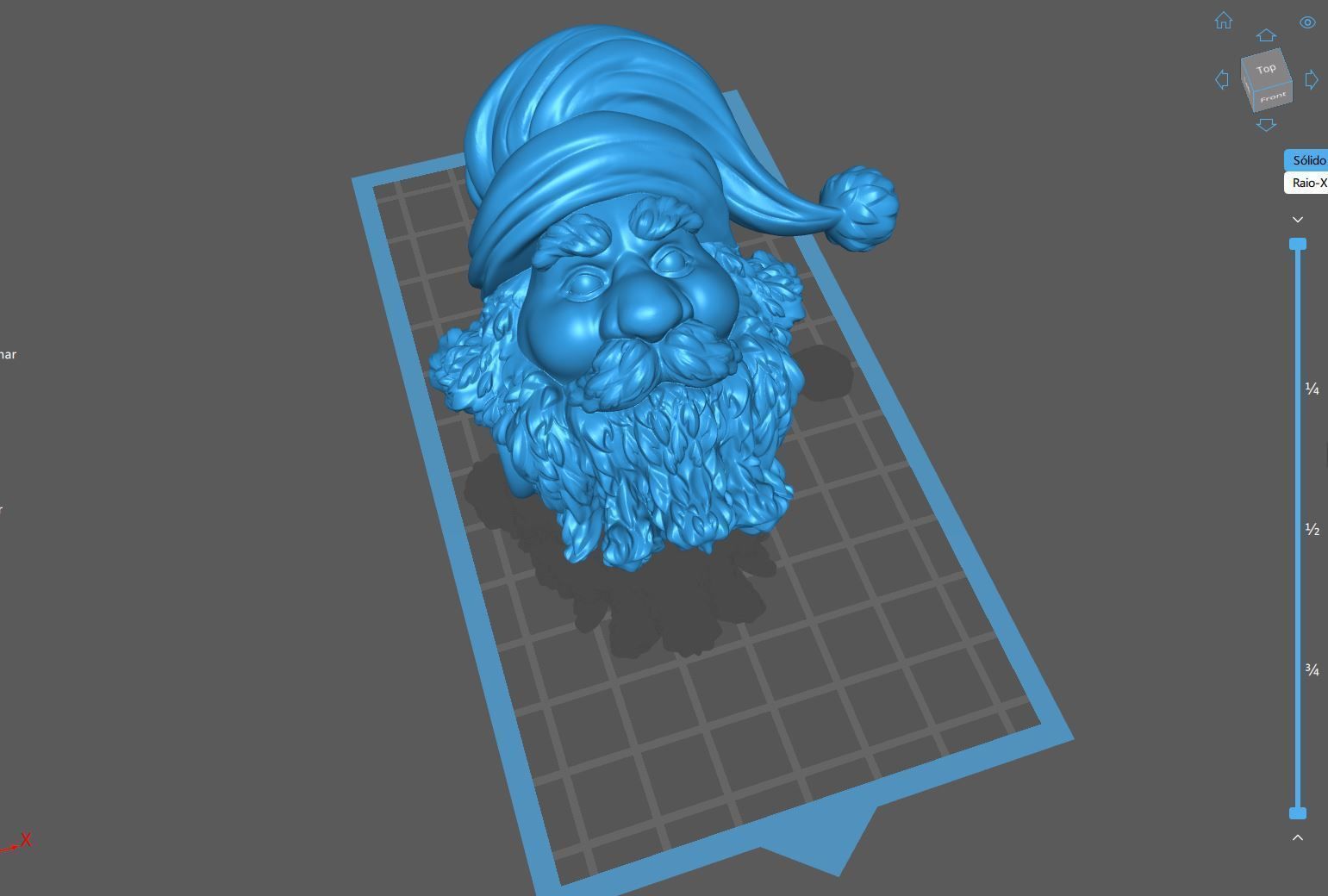 Santa Claus Head 3D print model_4
