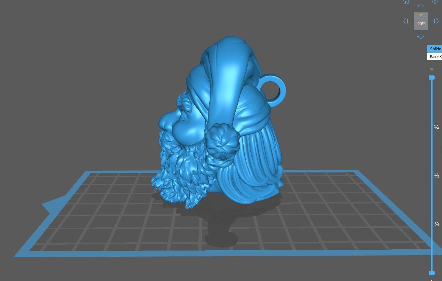 Santa Claus Head 3D print model_5