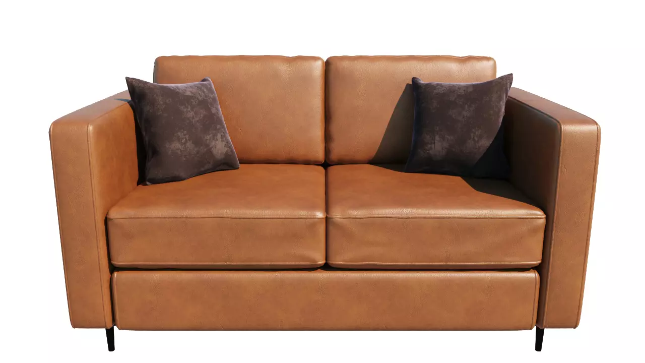 leather sofa 3D model_0