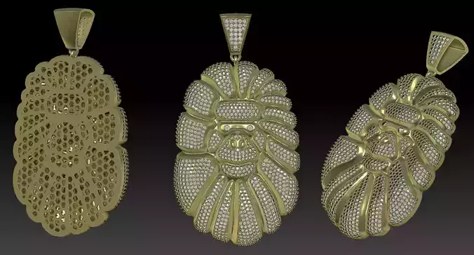 Monkey pendant jewelry 