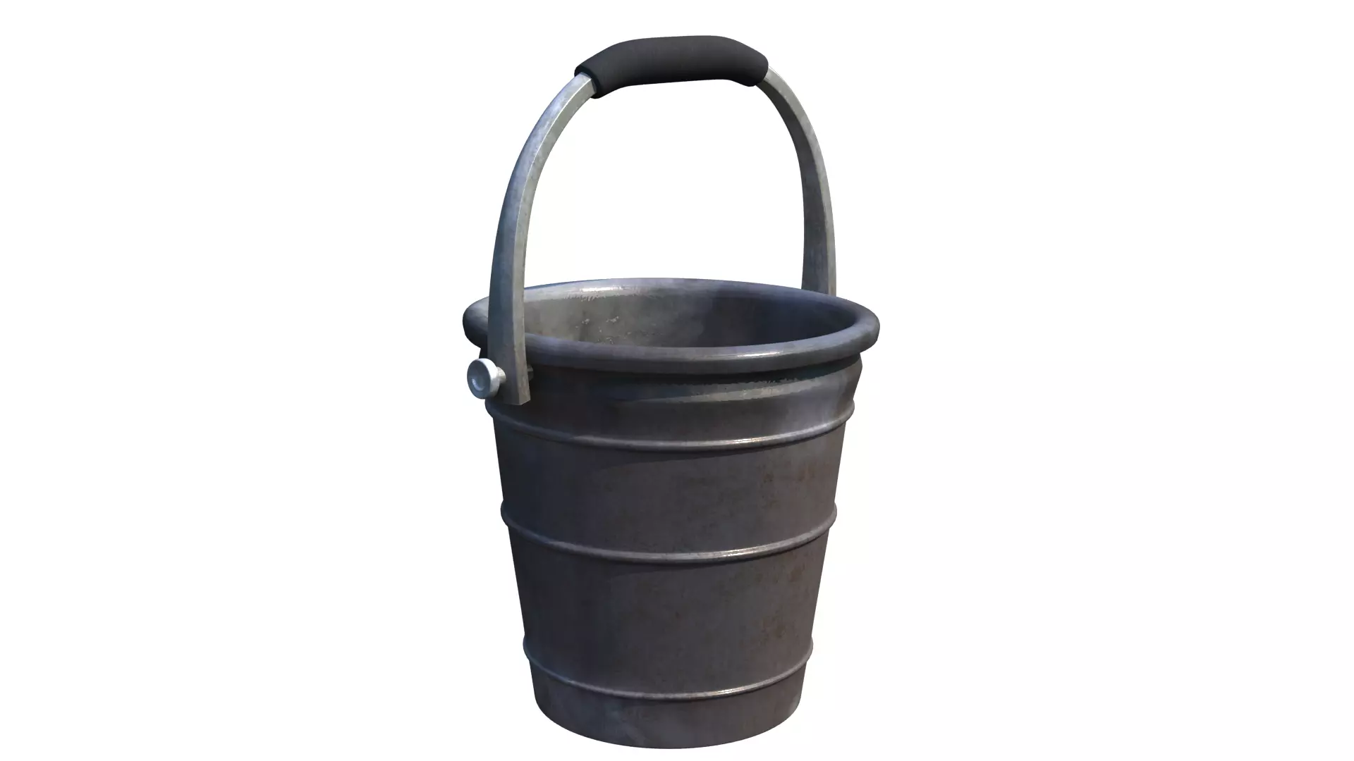 Bucket rigged 3D model_0