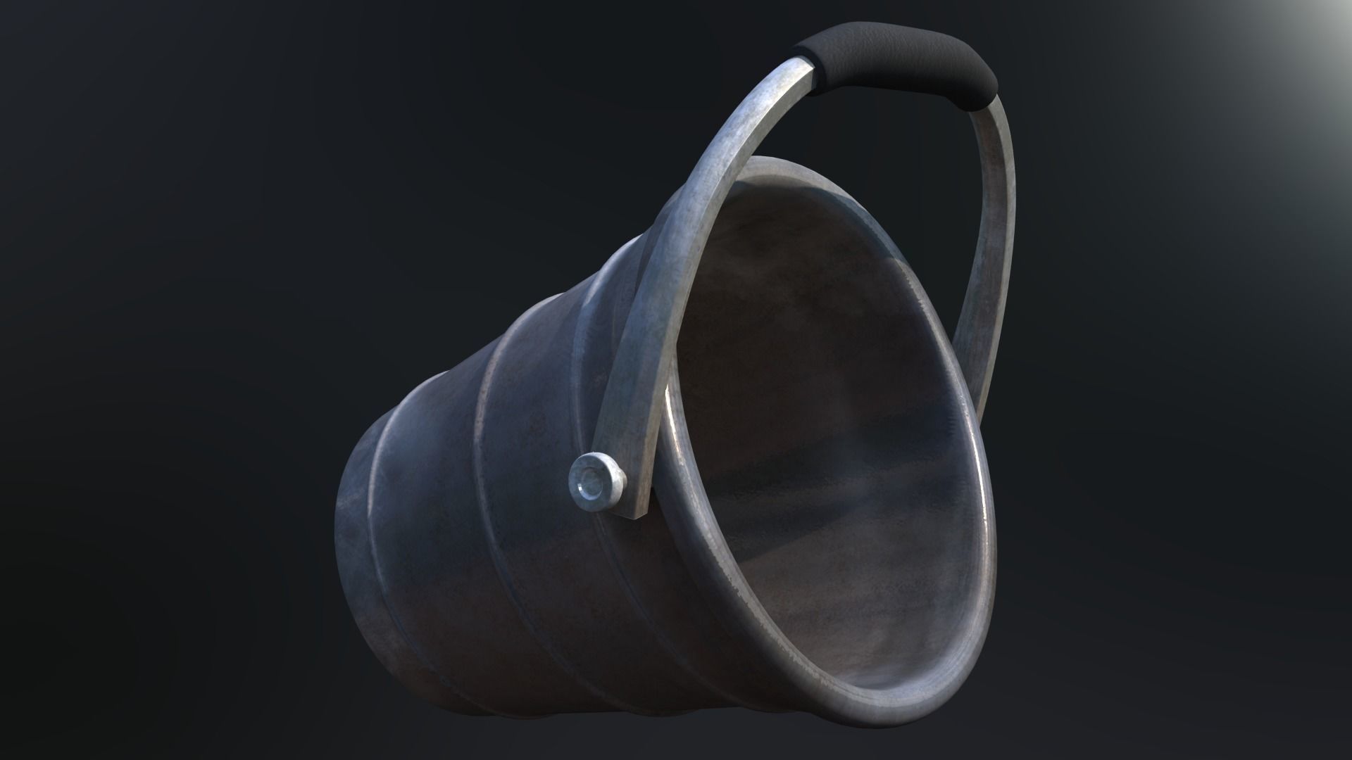 Bucket rigged 3D model_1