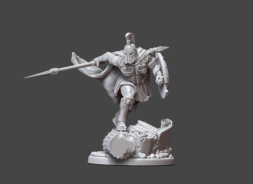 Greek - Achille II - 35mm scale 3D print model_2