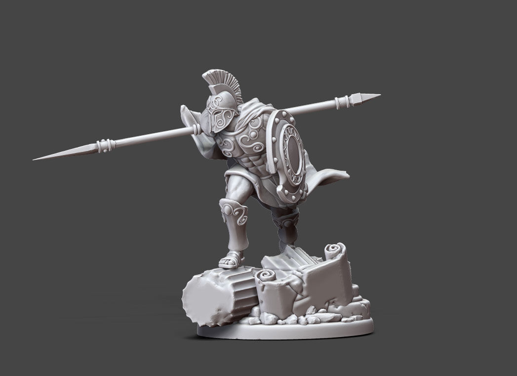 Greek - Achille II - 35mm scale 3D print model_3
