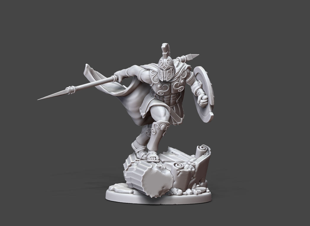 Greek - Achille II - 35mm scale 3D print model_1