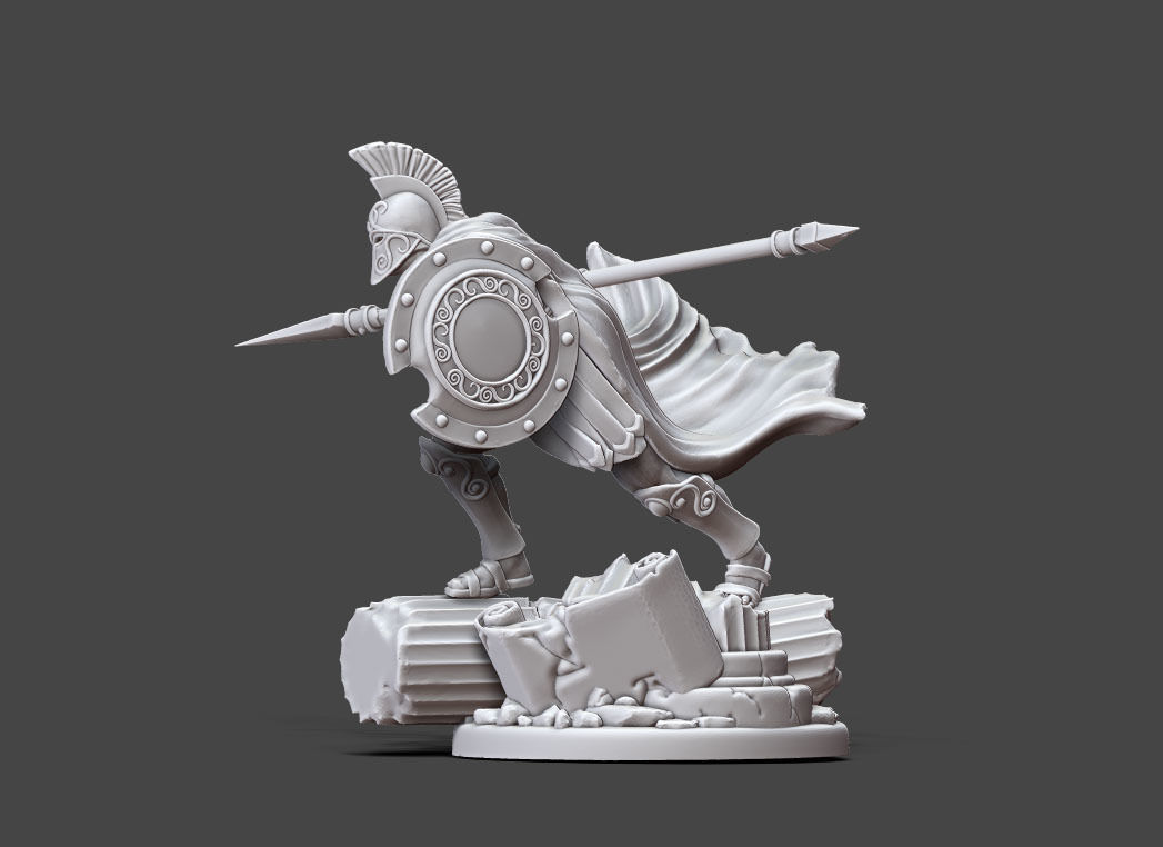 Greek - Achille II - 35mm scale 3D print model_4