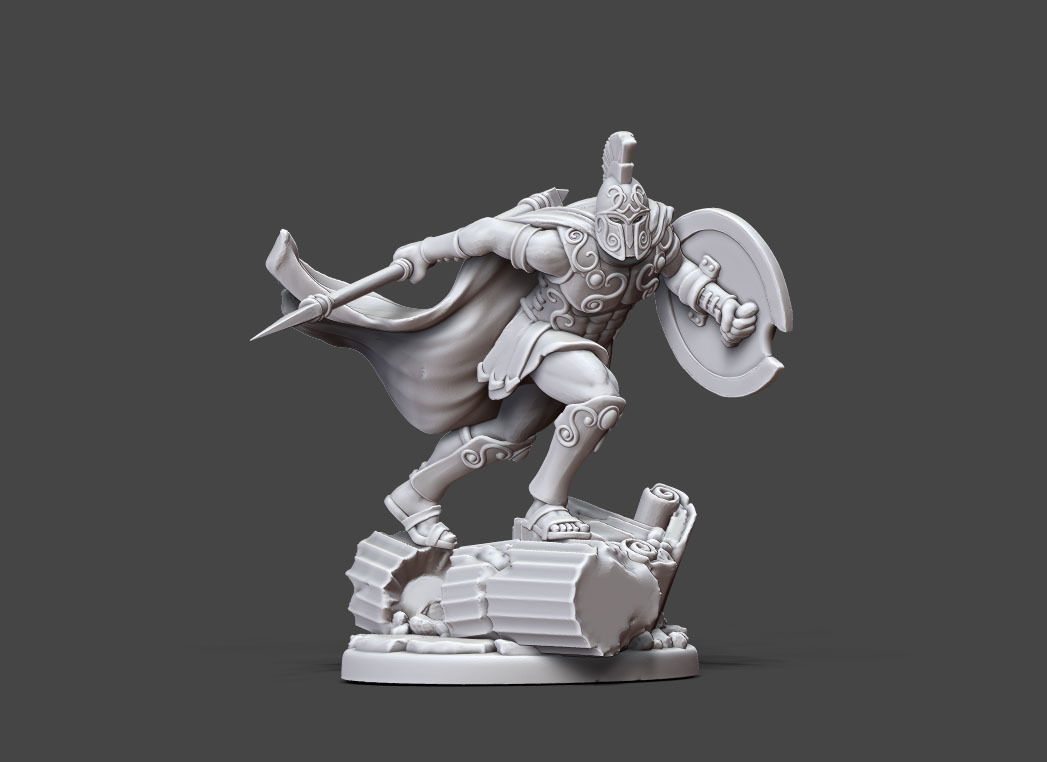 Greek - Achille II - 35mm scale 3D print model_8