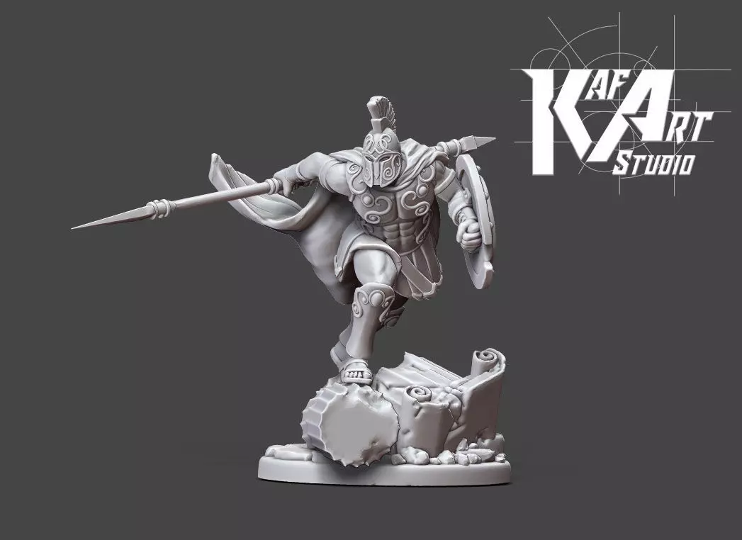 Greek - Achille II - 35mm scale 3D print model_0