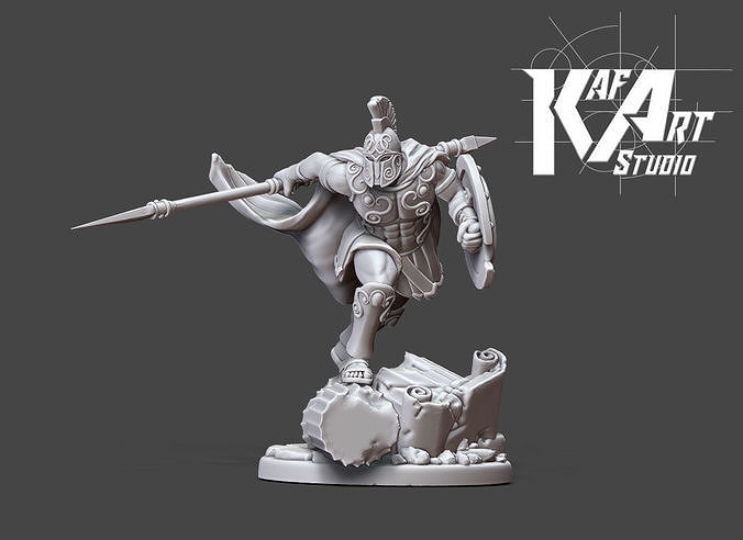Greek - Achille II - 35mm scale 3D print model