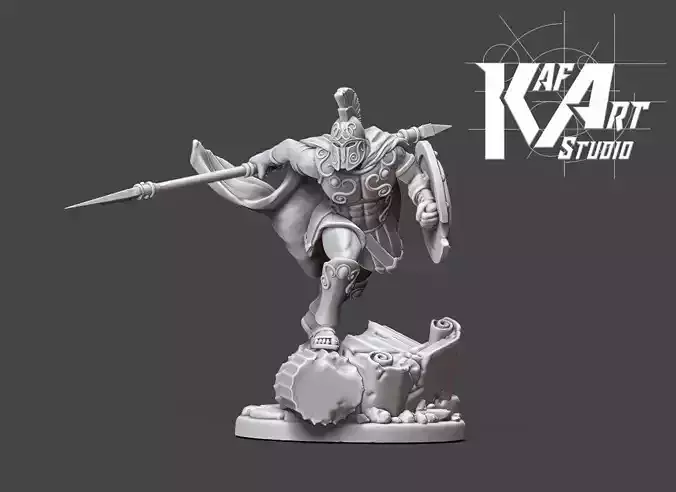 Greek - Achille II - 35mm scale 3D print model