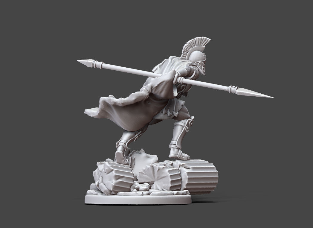 Greek - Achille II - 35mm scale 3D print model_6