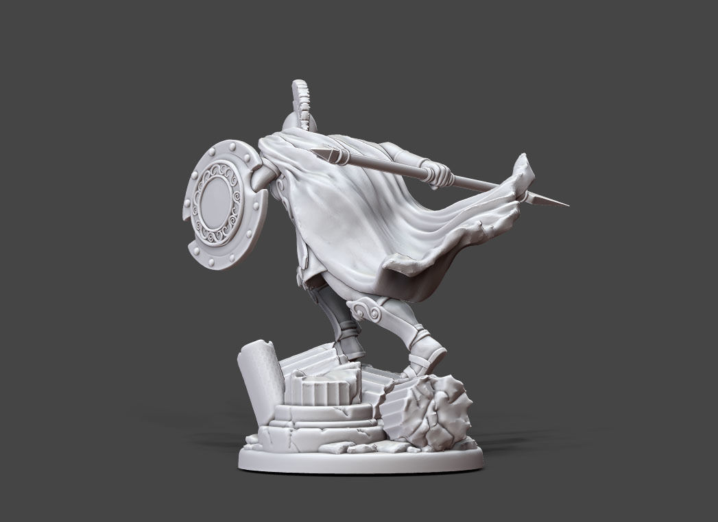 Greek - Achille II - 35mm scale 3D print model_5
