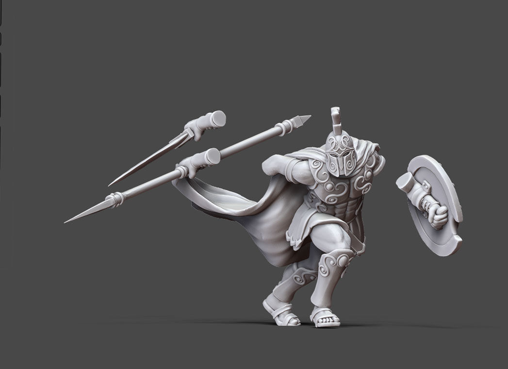Greek - Achille II - 35mm scale 3D print model_10