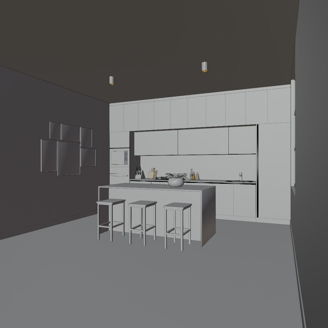 MODERN KITCHEN 3D model_7