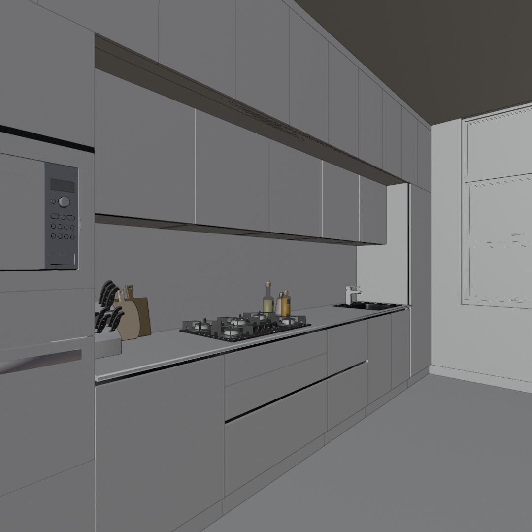 MODERN KITCHEN 3D model_4