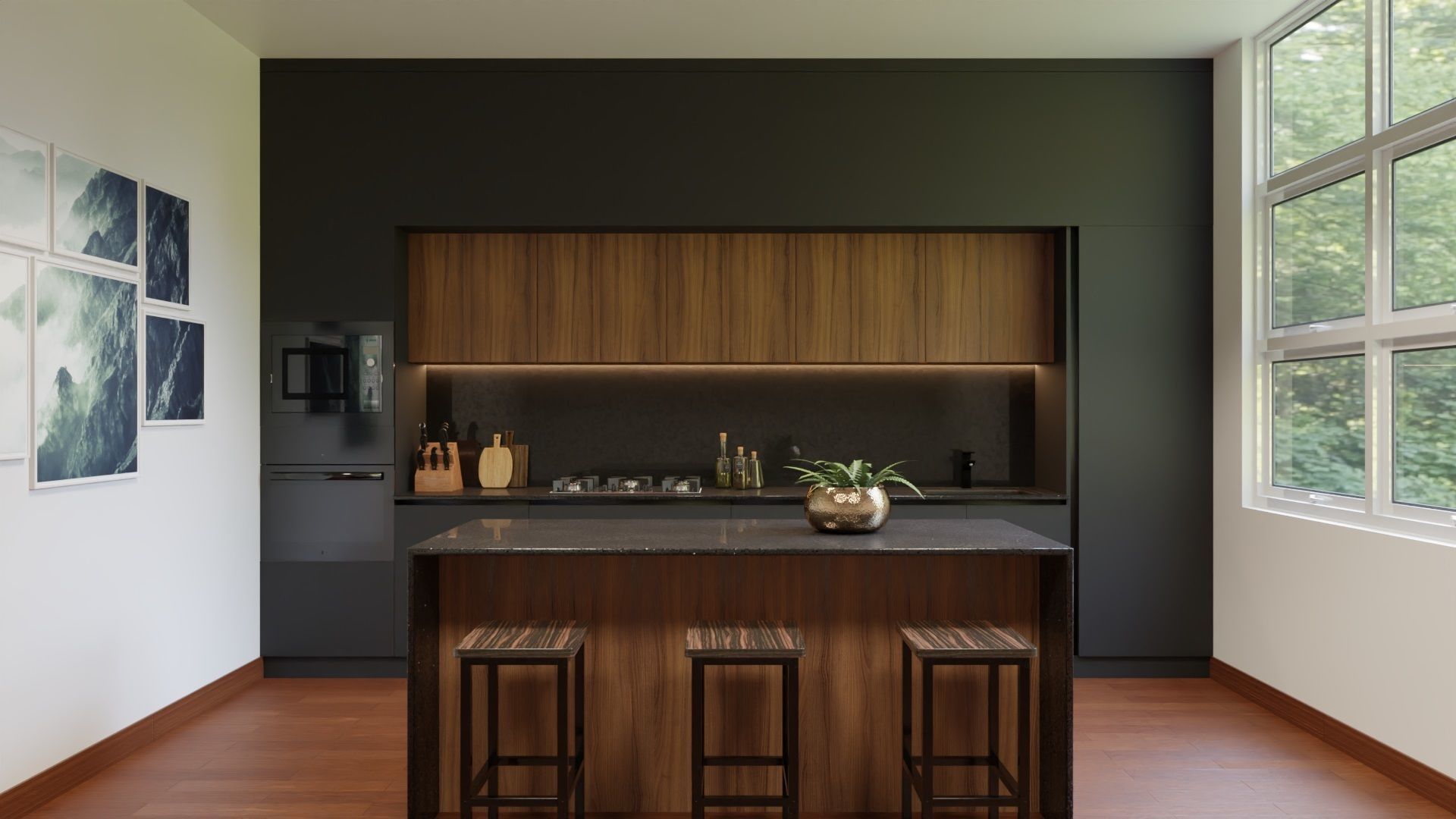MODERN KITCHEN 3D model_1