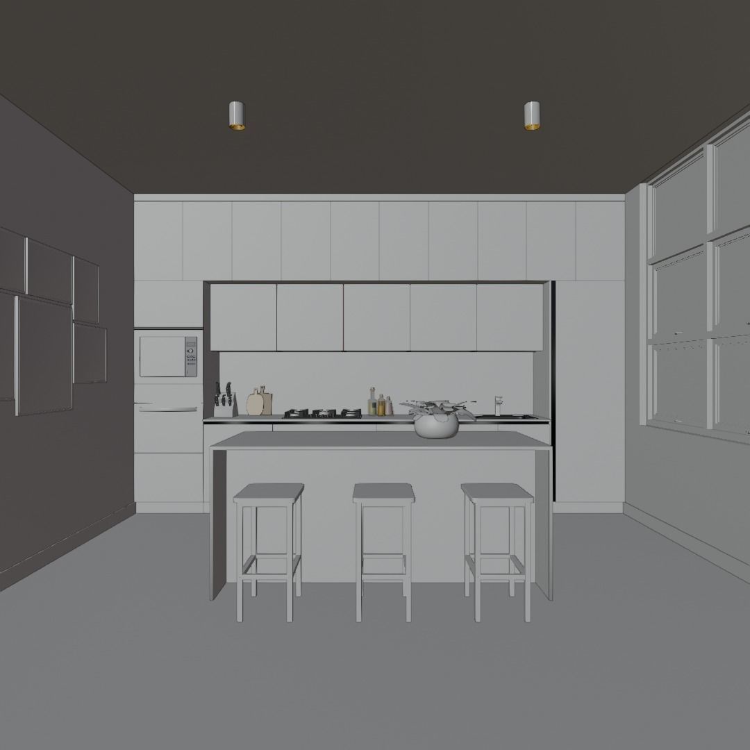 MODERN KITCHEN 3D model_5