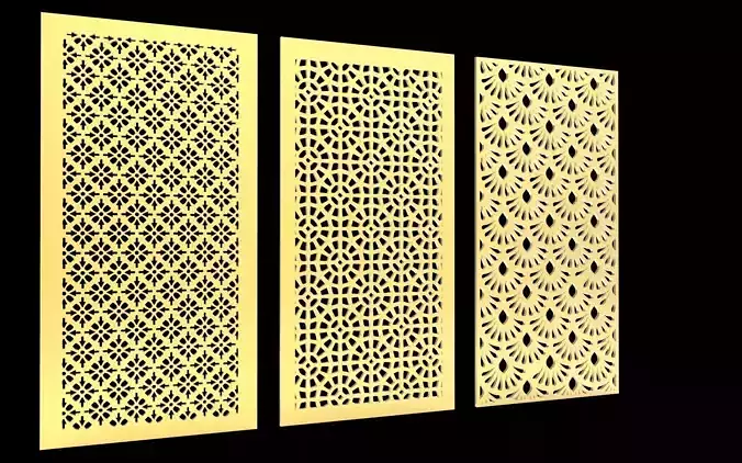 3D Model and Vector File of Cnc partation
