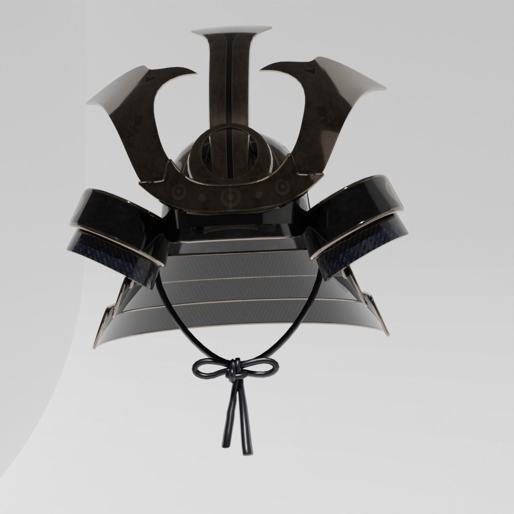 Cyber-Ronin samurai dressed 3D model_2