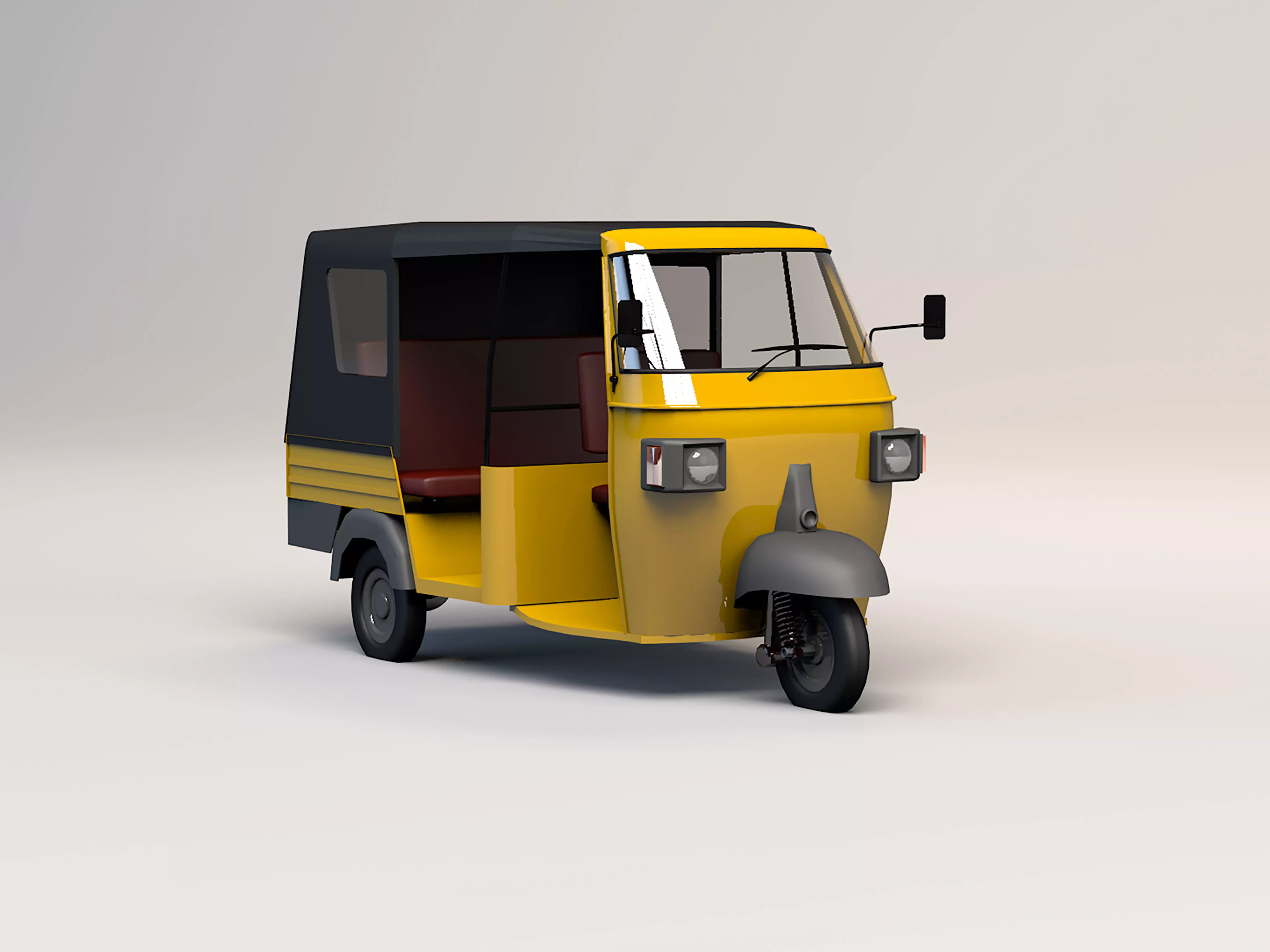 indian three wheeler  3D model_0