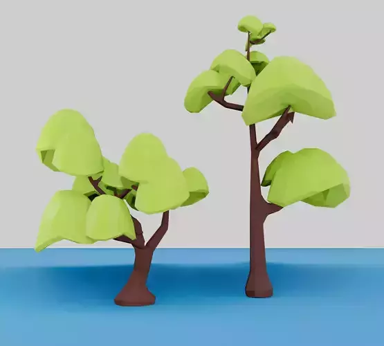 low  poly tree