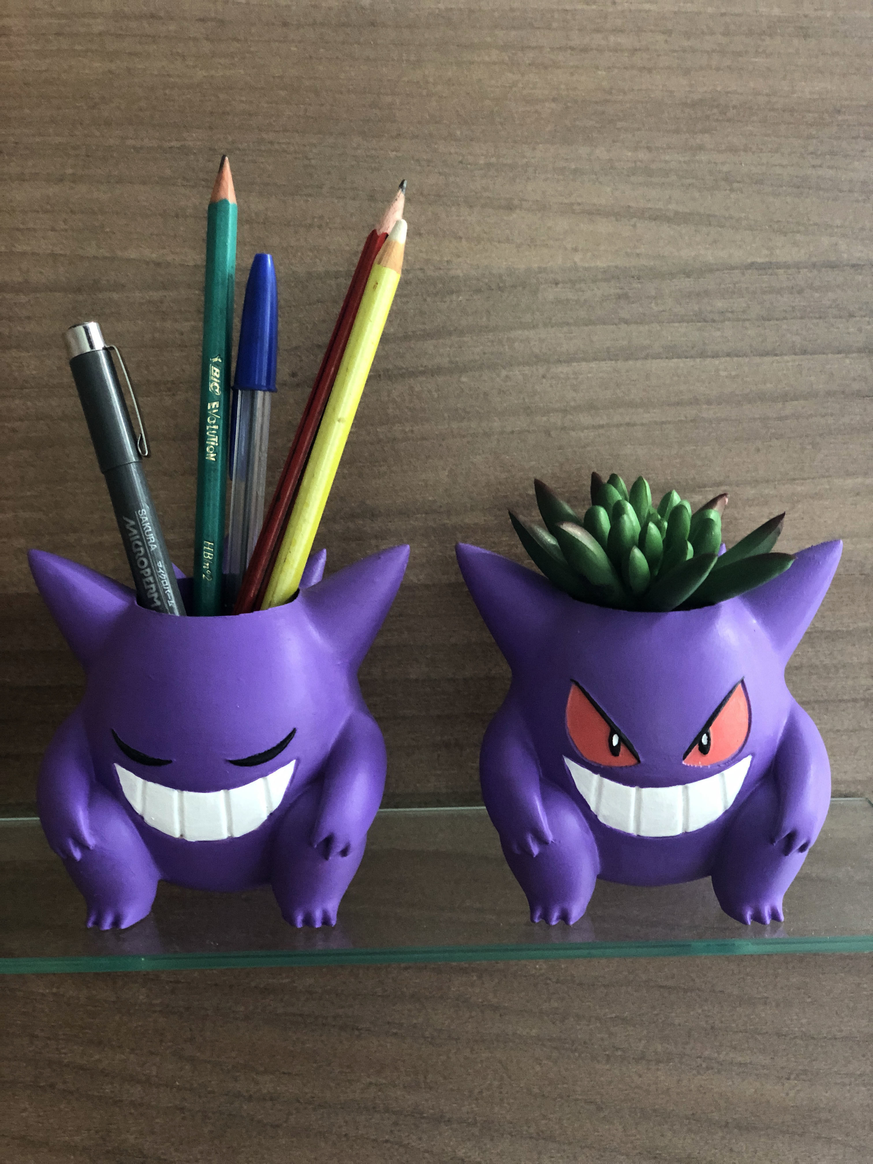 Gengar Pokemon Planter Vase Pencil Holder 3D print model_1