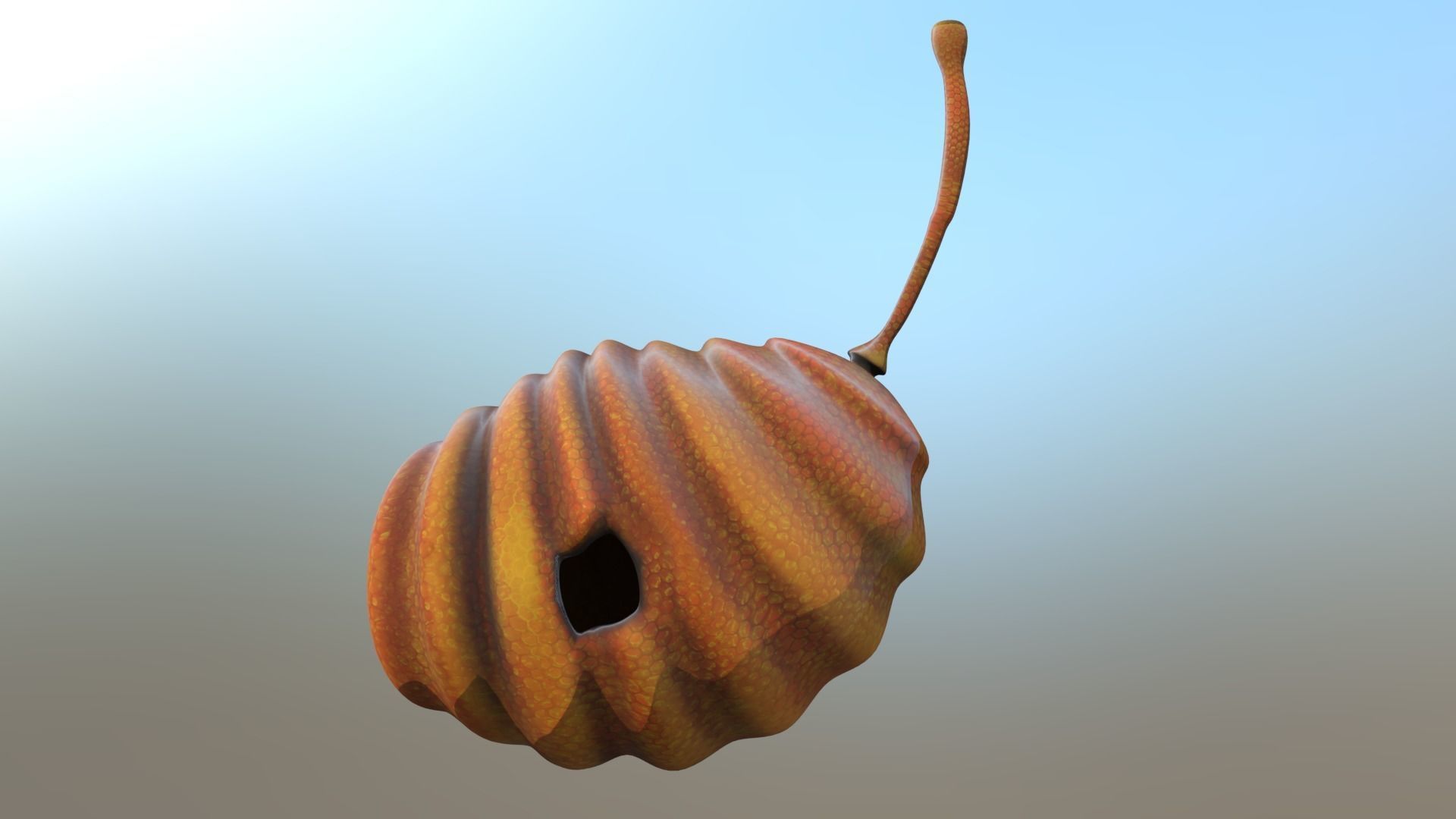 honey hive rigged 3D model_2
