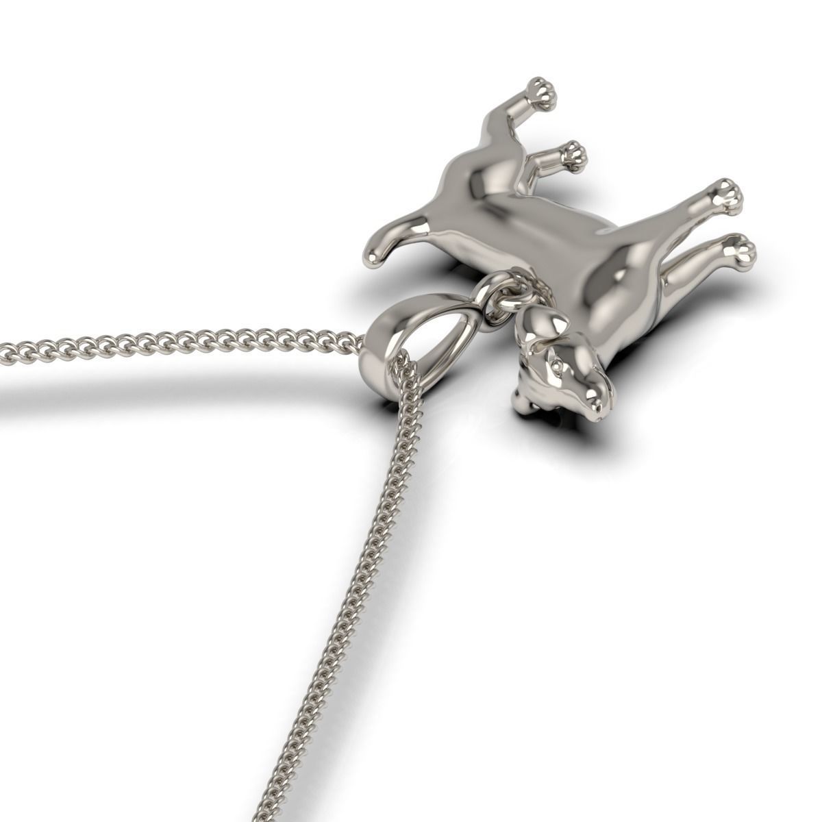 Dog Pendant 3D print model_5